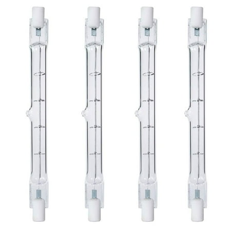 

4 X Halogen J Type 500W 500 Watt T3 120V R7S 118MM Double Ended Bulb Light 4.75