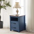 thumbnail image 3 of Nightstand Without Charging Station, Sturdy Bedside Table with Storage Drawers & Shelf, End Table Without USB Ports & Outlets, Night Stand for Bedroom, 3 of 14