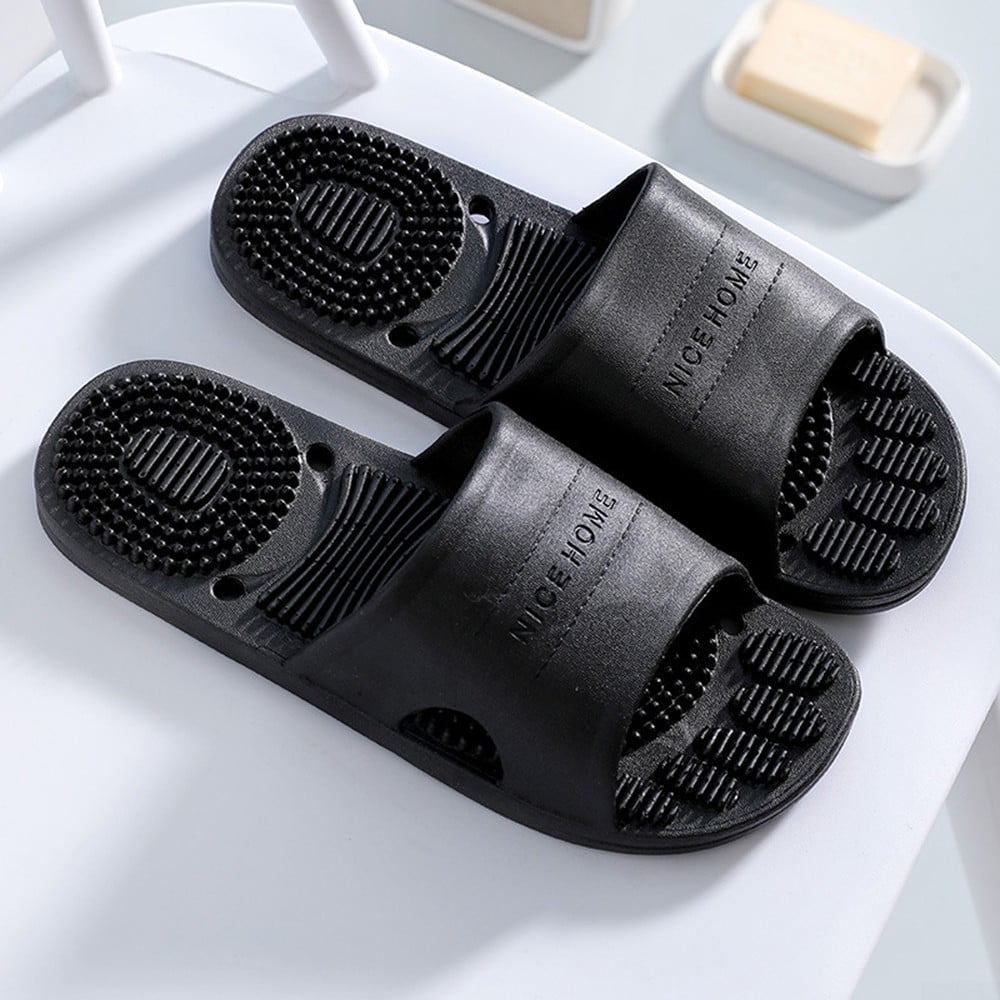 New Bath Slippers Hollow PVC Non-Slip Indoor Home Shoes Sandals outdoor I8D4 