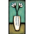 thumbnail image 3 of Eve 11x18 Black Modern Framed Museum Art Print Titled - Water Blossoms I, 3 of 5