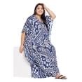 thumbnail image 3 of Gypsie Blu Women Long Kaftan Plus Size Casual Ladies Printed Maxi Dress Online, 3 of 7