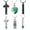 Green-6PC, variant on 6Pcs Urn Necklace for Ashes for Women Heart Cross Cylinder Cremation Jewelry for ashes of Loved Ones Memorial Keepsake Pendant