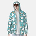 thumbnail image 3 of Pofeuu Cartoon Funny Goose Print Sun Protection Outdoor Lightweight Full Zip UV Cooling Hoodie Long Sleeve Summer Clothing for Outdoor Hiking-X-Large, 3 of 5