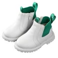 thumbnail image 3 of Ketyyh-chn99 Girls Ankle Boots Kids Comfortable Slip on Lug Sole Booties for Toddler Big Kids Walker Shoes White,28, 3 of 5