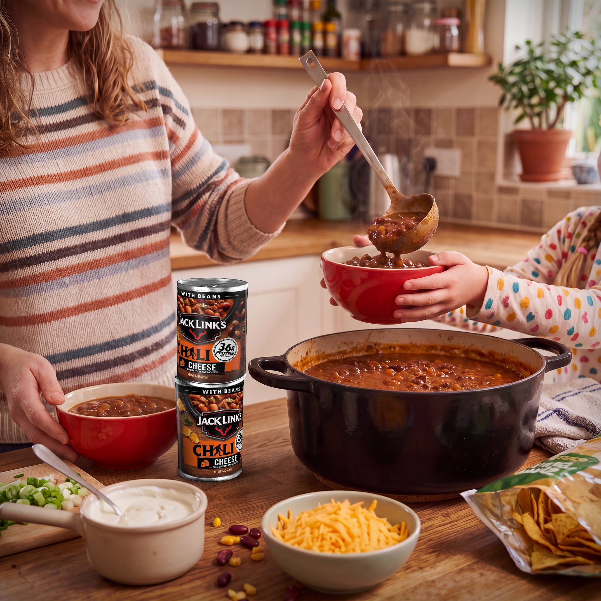 Jack Link's Chili, Chili Cheese Flavored, 15Ounce Can, Hearty Chili Made with 100% Beef
