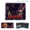 thumbnail image 2 of Monedero de piel plegable Chucky Horror Curse Anime, 2 of 2
