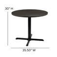 thumbnail image 5 of Flash Furniture Chapman 36" Round Multipurpose Conference Table, Rustic Gray, 5 of 12