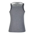 thumbnail image 5 of Ndbuld Women's Basic Tank Tops Women's Sexy Tank Top Casual Splice Sequin Sleeveless Women's Top Gray L, 5 of 6