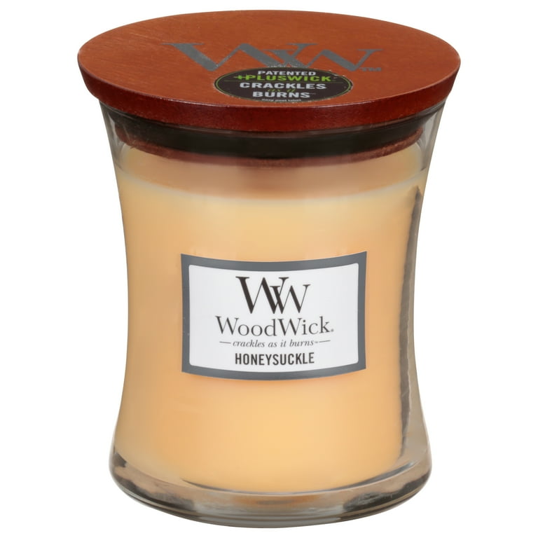 apple WoodWick 10oz Medium Jar Candle Burns CRACKLE