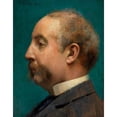 thumbnail image 2 of Gari Melchers 15x18 Gold Ornate Wood Frame and Double Matted Museum Art Print Titled - Head of Thomas Pitts (1889), 2 of 4