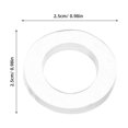 thumbnail image 2 of Mobutofu 10Pcs Shower Hose Rubber Washers Transparent Sealing Gaskets Easy Install Durable Hose Accessories, 2 of 7