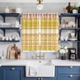 thumbnail image 2 of Yellow Khaki Boho Kitchen Curtains Window Panels, Vintage Ethnic Tribe Abstract Art Insulated Window Treatment Curtain, Grommet Curtains for Bedroom/Living Room/Bathroom, 2 Piece 52"Wx84"L, 2 of 8