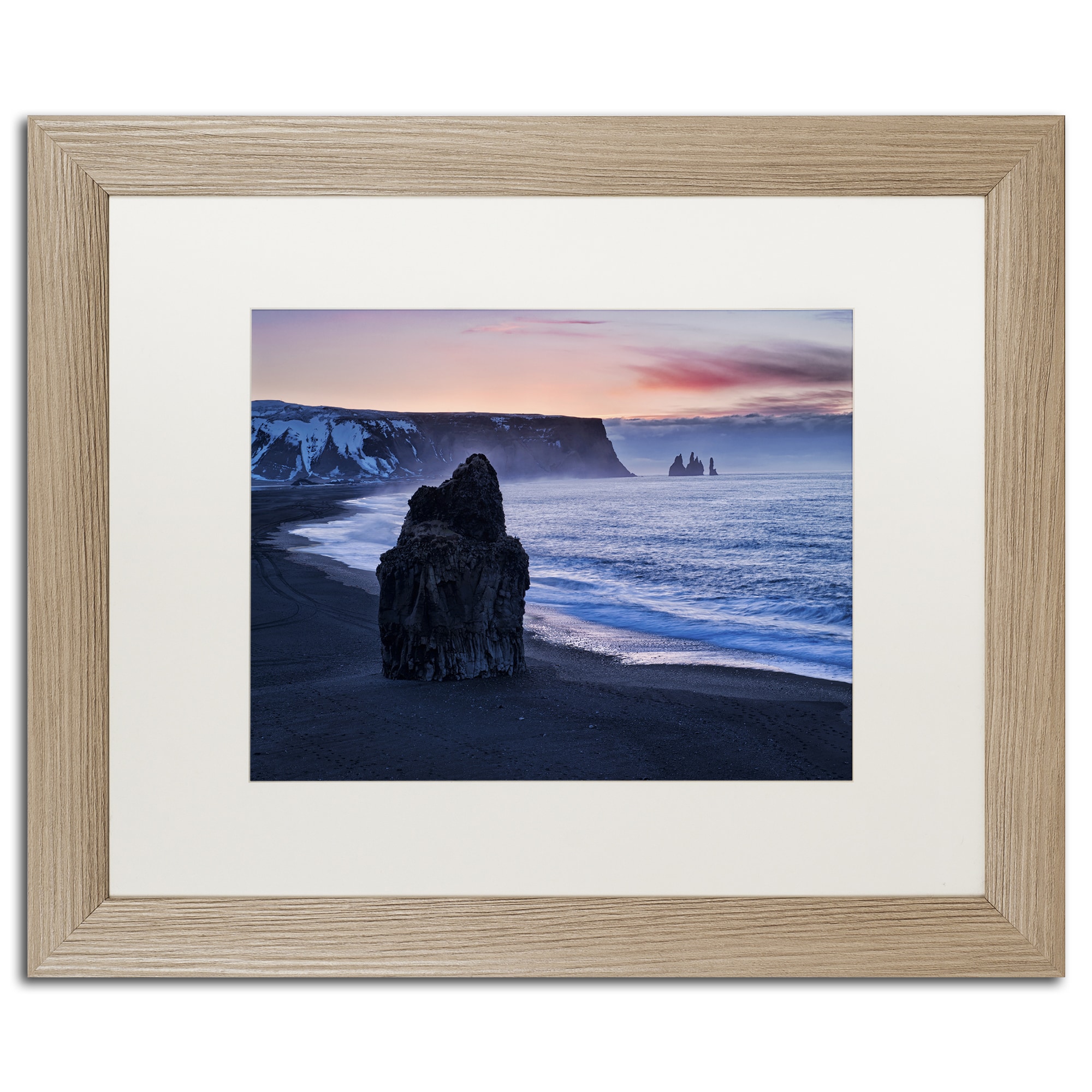 Trademark Fine Art 'Egypt Map' Canvas Art by Nick Bantock, White Matte, Black Frame