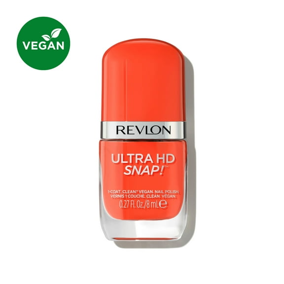 Revlon Ultra HD Snap Vegan Glossy Nail Polish, 007 Hot Stuff, 0.27 fl oz