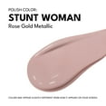 thumbnail image 5 of Red Carpet Manicure Fortify & Protect Rose Gold Metallic Gel Polish for Strong, Healthy Nails - Infused with Vitamin A & Biotin - (Stunt Woman) Led Nail Gel Color, 0.3 Fl Oz, 5 of 6