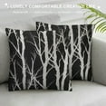 thumbnail image 3 of HENGT  Tree Throw Pillow Cover Abstract Tree in Black and White Decorative Rectangular Pillowcase for Sofa and Bed Couch, 3 of 5