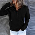 thumbnail image 5 of Dyegold Pullover Sweatshirts For Women Holiday Savings Comfy Fleece Fashion Jacket Hooded Ladies Teen Girls Hoodie Solid Button Up Casual Sweater Loose Oversized Sweatshirt Winter Long Sleeve Shirts, 5 of 6