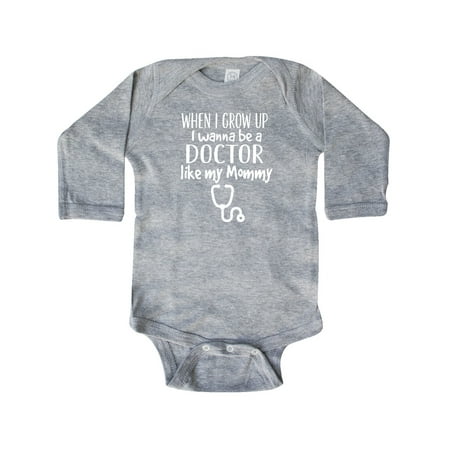 

Inktastic Future Doctor Like Mommy Gift Baby Girl Long Sleeve Bodysuit