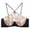 Black, variant on Hanging Neck Bra For Women Thin Big Sexy Beautiful Back Girl's Wrapped Bunny Ear Cup Bra