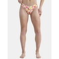 thumbnail image 2 of No Boundaries High Leg Mid Rise Cheeky Bikini Bottom, Sizes XXS-XL, 2 of 6
