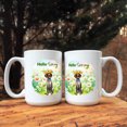 thumbnail image 3 of German Shorthaired Pointer Hello Spring Time Flower Floral Nature Mug GSP Lover Dog Gift Coffee Tea Cup - 02031, 3 of 4