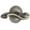 Antique Pewter, variant on Grandeur 809728 Circulaire Solid Brass Rose Left Handed Passage Door Lever Set - Brass