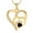 Gold, variant on Pet Heart Cremation Urn Necklace for Ashes for Dog / Cat Paw Print Cremation Jewelry Eternity Memorial Keepsake Gifts