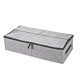 thumbnail image 1 of Under Bed Stora Bins Containers Lar Foldable Shoe Stora Izers With Clear Lid, 2-way Zipp, 1 of 4