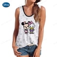 thumbnail image 1 of Women Summer Disney Mickey Mouse Print Vest Tops Sleeveless Bustier Soft Elastic Washable Wear-resistant Vest Crop Top SeamlessXXXL Gao Jinjia LED, 1 of 2