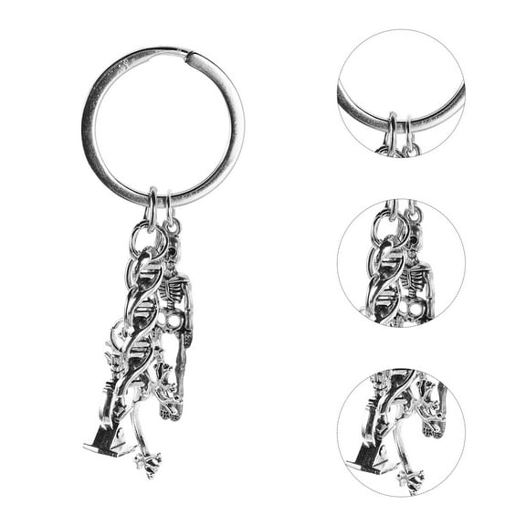 WHAMVOX Scientist Commemorative Keychain Biology Symbol Keychain For Learners Graduation Milestone Keychain Dna Hanging Charm Bag Decoration