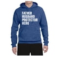 thumbnail image 2 of Wild Bobby,Father Husband Protector Hero Best Dad Husband Gift, Father's Day, Unisex Graphic Hoodie Sweatshirt, Vintage Heather Blue, X-Large, 2 of 3