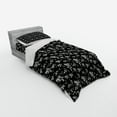 thumbnail image 2 of Ambesonne Autumn Bedding Set 3 Pcs, Monochrome Nature Leaves, Twin XL, Charcoal Grey and White, 2 of 2