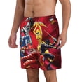 thumbnail image 2 of Power Rangers Mens Swim Trunks Quick Dry Board Shorts with Mesh Lining, Hawaii Beach Shorts Swimwear Bathing Suits, 2 of 7