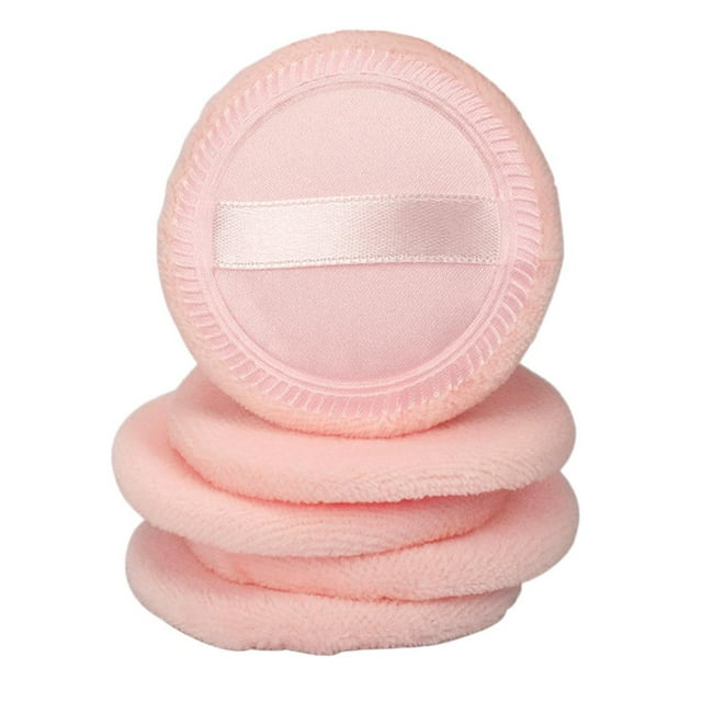 HILABEE Lots 5 Flocking Blush Face Powder Foundation Applicator Air Cushion Puff Blender Orange