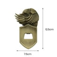 thumbnail image 6 of Sunjoy Tech Beer Bottle Opener Eagle Embossed Pattern Magnetic Bottle Opener Easy Installation Wood Zinc Alloy Beer Bottle Opener, 6 of 8