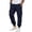 Navy, variant on Yungyresw Fall Joggers Pants For Men Drawstring Waist Warming Tapered Athletic Trousers Soft Comfortable Casual Cargo Pants Deep Green L