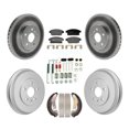 thumbnail image 1 of Transit Auto Front Rear Coated Disc Brake Rotors Ceramic Pads and Drum Kit (7Pc) for Car Chevrolet Trax KGT-103583, 1 of 11