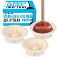 thumbnail image 2 of Plunger Holder Drip Tray Air Drying Mat Catches Drips Wicks Water To Dry 2 of 14