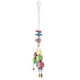 thumbnail image 3 of Parrot Toys, Color Bird Chew Colgando Juguete Chewing Molienda Ming Swing Accesorios con Campana para Mascotas Parrot Budgie Perico Cacatúa Canario Finch Paloma Jaula de Pájaros Spptty suministros para aves, 3 of 7