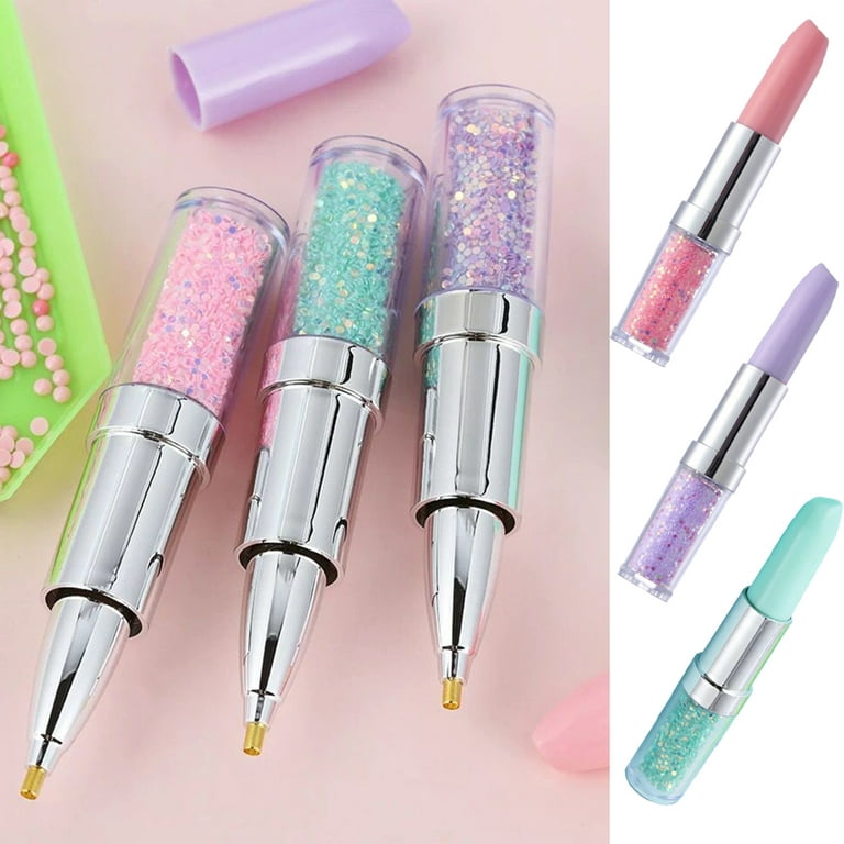 Cheers.US Diamond Painting Drill Pens DIY Accessories Drill Shiny Pens,Embroidery  Drill Art Kit Tool for Crystal Rhinestone Crafts Beads Pen 