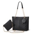 thumbnail image 2 of Bolso bandolera para mujer Casual 2 en 1 Satchel Hobo Set Bolso de trabajo versátil de cuero PU FLhrweasw Nuevo, 2 of 9