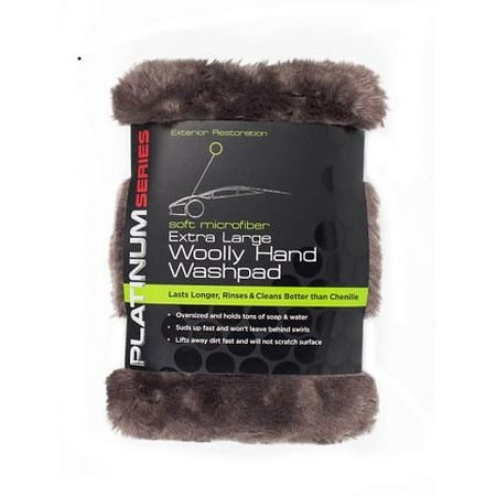 Soft Microfiber Extra Large Woolly Hand Washpad (Best Hand Car Polish)