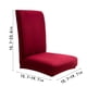 thumbnail image 3 of Funda elástica para silla de comedor | Funda elástica de poliéster cepillado de color liso | Ajuste universal para asientos de 40-50 cm | A prueba de derrames y cómoda | Paquete de 1, 3 of 3