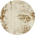 thumbnail image 1 of Ahgly Company Indoor Round Abstract Vanilla Gold Abstract Area Rugs, 5' Round, 1 of 6