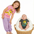 thumbnail image 2 of Aideaone Big Sister Little Brother Matching Outfits Set Toddler Girls T-Shirt ＆ Newborn Baby Boys Bodysuit Short Sleeve Sibling Clothes Set, 2 of 6