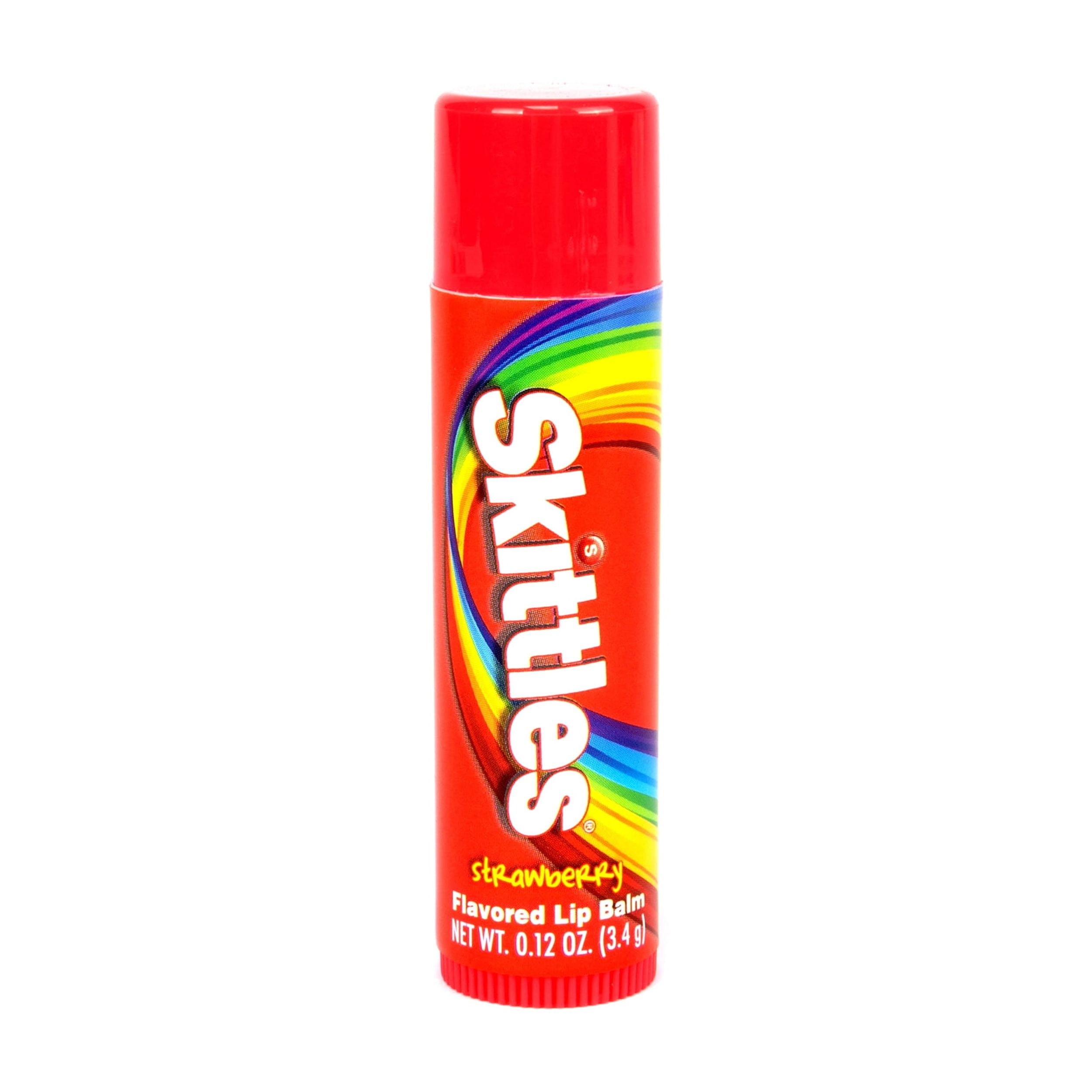 (6 pack) Taste Beauty, Skittles Flavored Lip Balm, .12 oz.