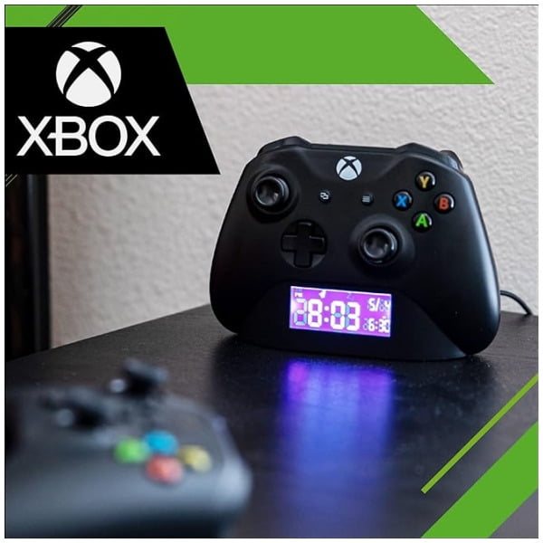 Xbox Controller Alarm Clock – Officially Licensed Microsoft Digital Black Clock & Date, Gift Accessory for Gamer, Bedroom Decor | Paladone