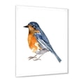 thumbnail image 2 of Designart 'Ancient Orange Bird' Traditional Framed Art Print, 2 of 4
