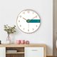 thumbnail image 4 of Reloj de pared redondo nórdico Simple, decoración de dormitorio, reloj de cuarzo silencioso con gancho, 25cm/30cm/35cm, 4 of 5
