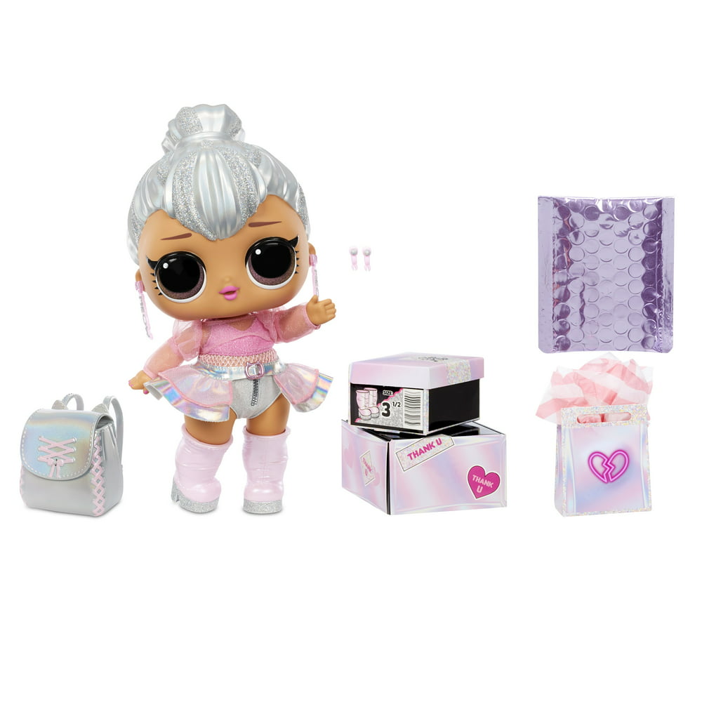 LOL Surprise Big B.B. (Big Baby) Kitty Queen – 12" Large Doll, Unbox